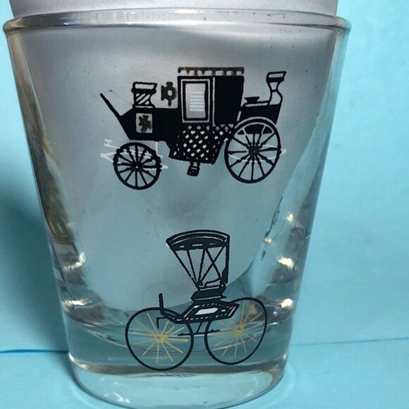 Vintage Libbey Curio Carriage Buggy , Old Fashion (Rocks) Glasses ,Set of 4 - Picture 5 of 7